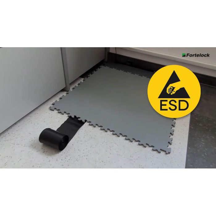 Piastrelle Fortelock Industry - ESD Graphite - Pelle