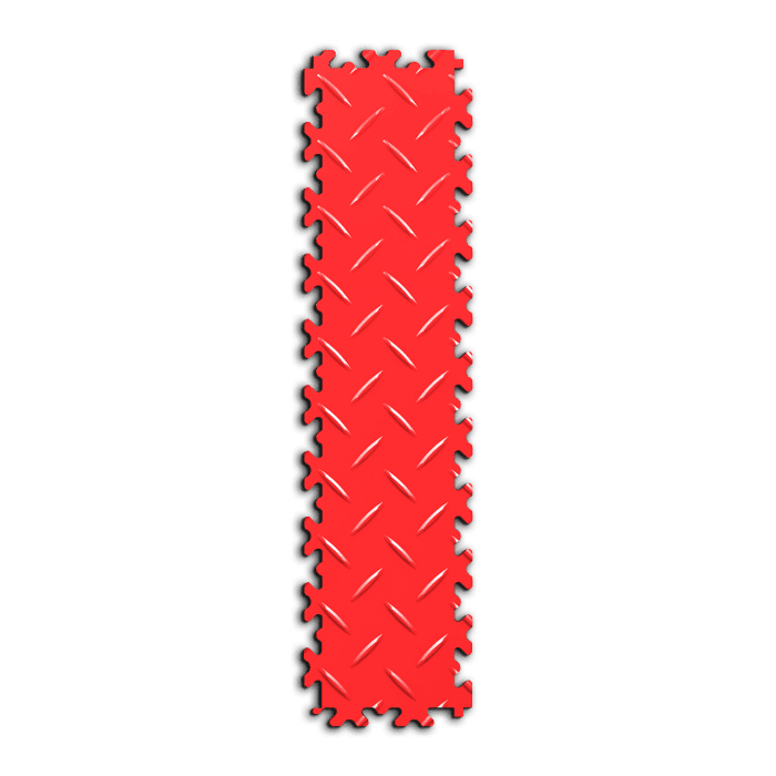 Vytyčovací pás Fortelock Industry Ultra - úzká dlaždice 128,5 × 510,5 mm - Rosso Red - Diamant