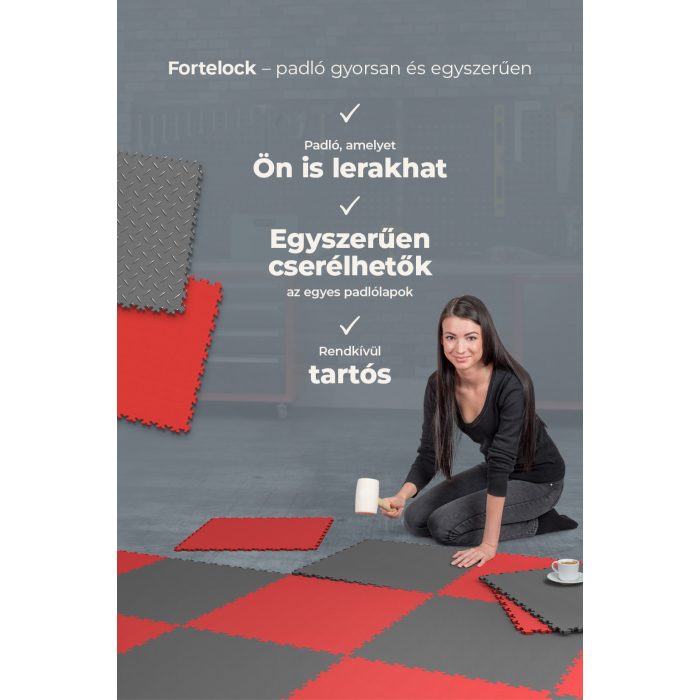 Padlólapok Fortelock Industry - ECO Classic Black - Bőr