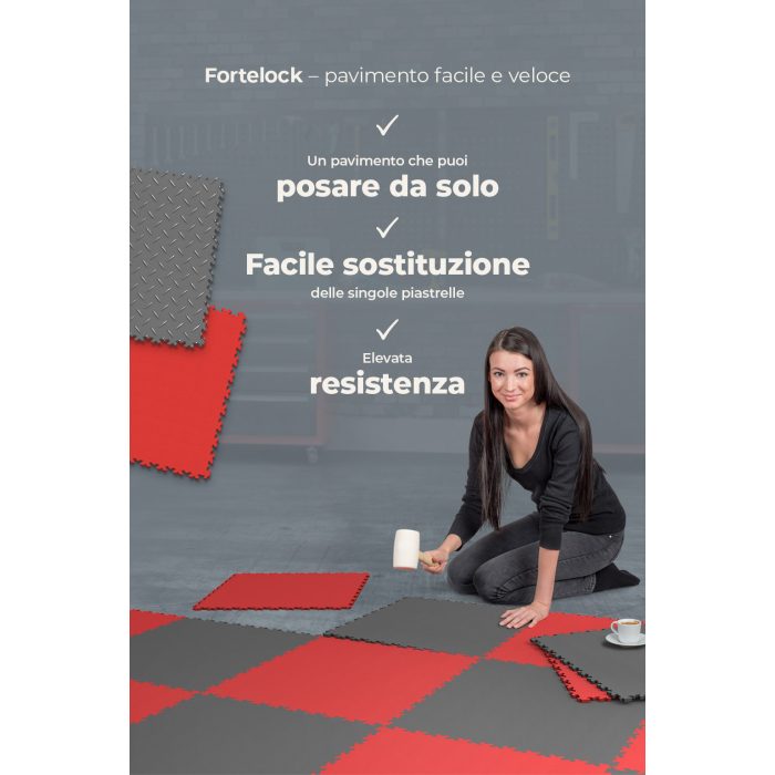 Piastrelle Fortelock Industry - ECO Classic Grey - Pelle