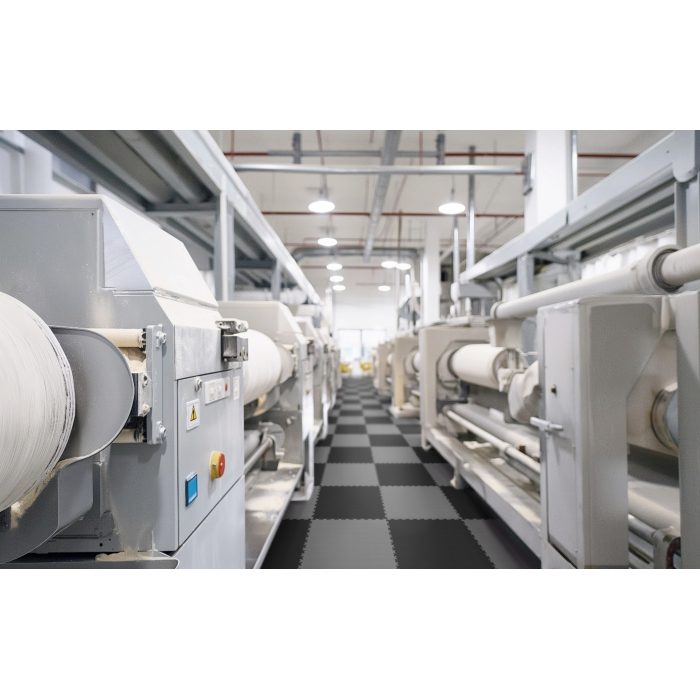 Dlaždice Fortelock Industry - ESD Graphite - Kůže