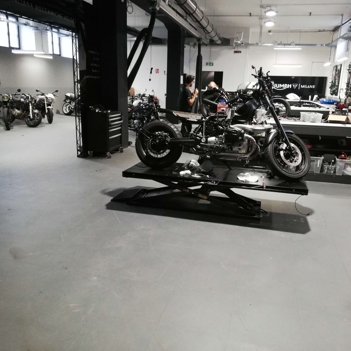Prodejna motocyklů, Itálie